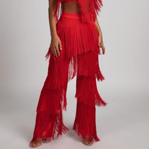Meshki Pants - Meshki Amira Fringe Pants